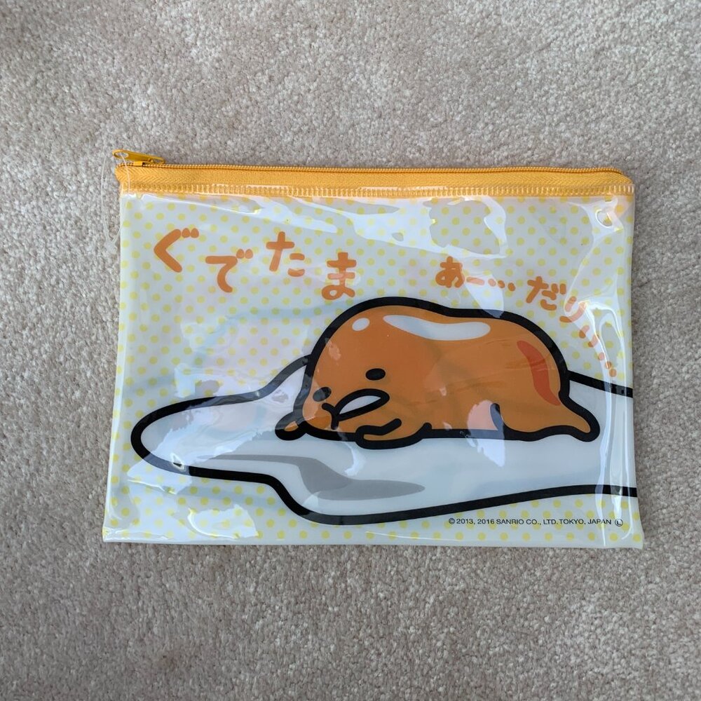 Gudetama plastic pouch